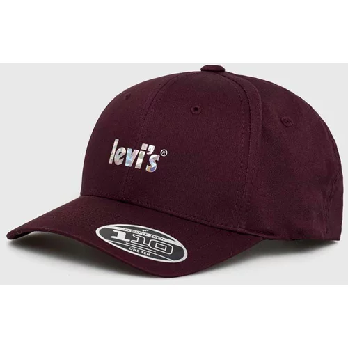 Levi's Kapa s šiltom vijolična barva