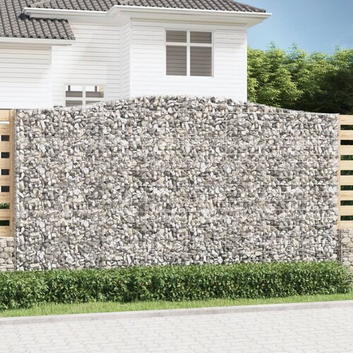  Lučne gabionske košare 2 kom 400x50x220/240cm pocinčano željezo Cene