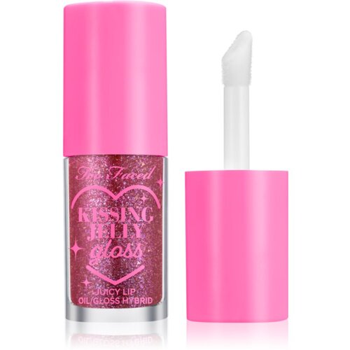 Too Faced Kissing Jelly Lip Oil Gloss oljast sijaj za ustnice za intenzivno vlažnost odtenek Grape Soda 4,5 ml Cene