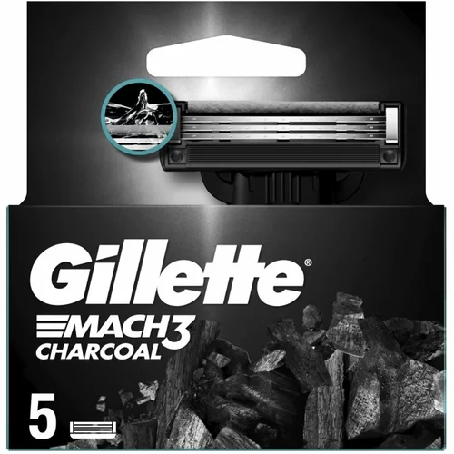 Gillette mach3 charcoal zamjenske britvice 5 kom