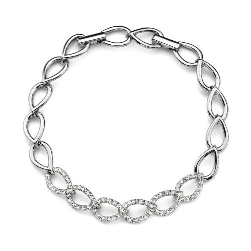 Ženska oliver weber fine crystal narukvica sa swarovski belim kristalom ( 32105 ) Slike
