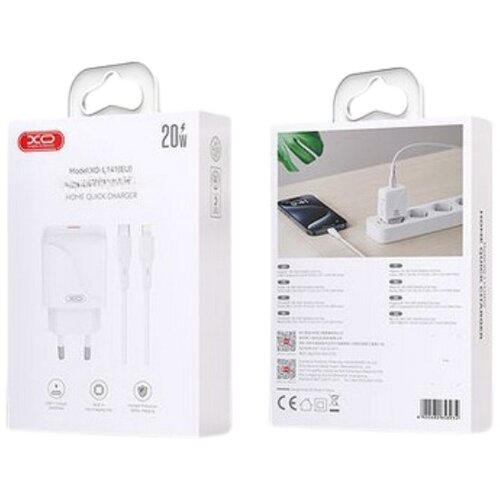 XO Kucni punjac L141 ulaz C 20W white + type-C cable Cijene