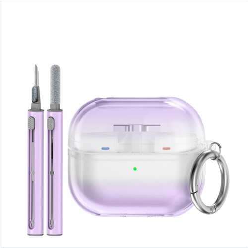 INF Zamenljivi/združljivi deli &amp;ndash; Samsung Galaxy Buds3 TPU za&amp;scaron;čitni ovitek, prozorno vijoličen, 3-delni komplet, vodoodporen Pink, (5000244665) Slike