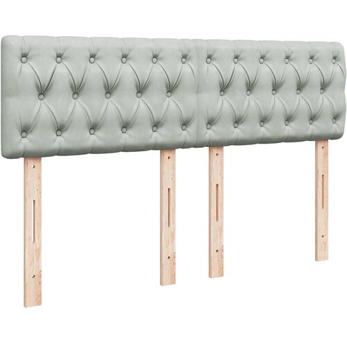  Otomanski krevet s madracem svijetlosivi 140x190 cm bar&amp;scaron;unasti Slike