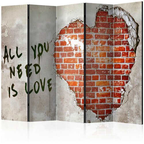 Artgeist Paravan Love Is All You Need I, 5-Delni, Dvostranski Cene