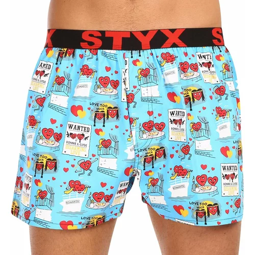 STYX Men's shorts art sports rubber Valentine pairs