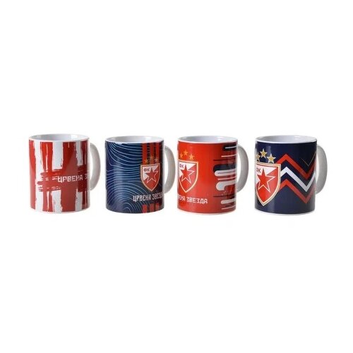 Best Buy lungy šolja keramička crvena zvezda 350ml miks ( 300800 ) Cene