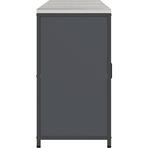 vidaXL Kuhinjski set za shranjevanje 3 pcs Antracitna 180 x 50 x 92 cm Cene