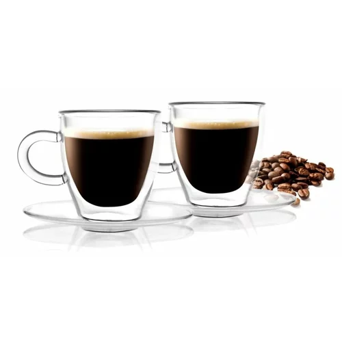 Vialli Design Komplet 2 dvostenskih skodelic Amo Espresso, 50 ml