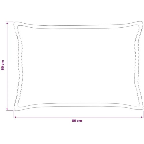  Presvlaka za jastuk 6 kom. HOUTEN Žuta 50 x 80 cm Kord - Žuta 50 x 80 cm 6 Slike