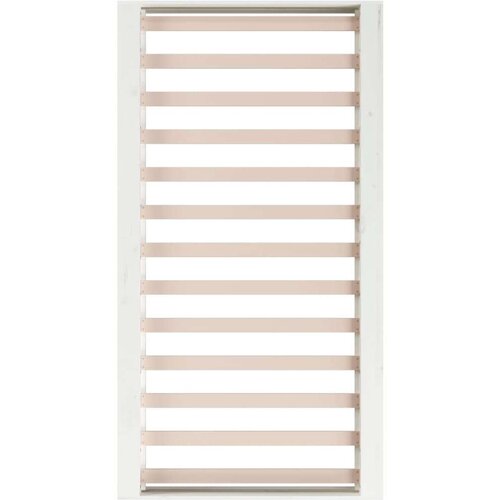 vidaXL Posteljni okvir bel 120x190 cm 4FT trden les Cene