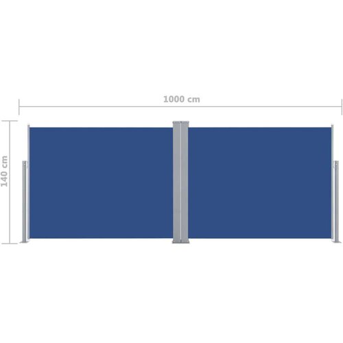 Tenda Uvlačiva bočna tenda 140 x 1000 cm plava Slike