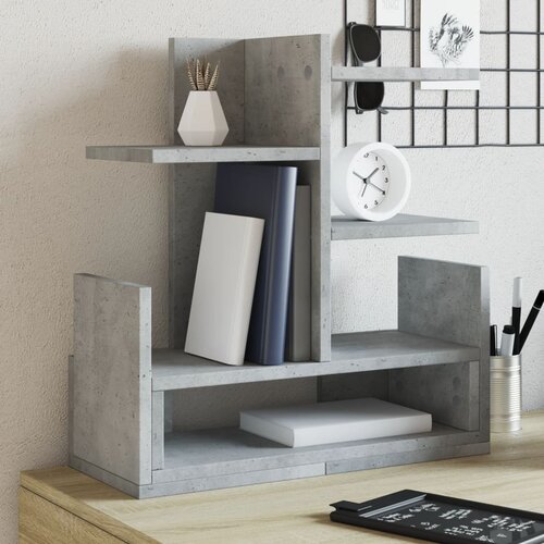 vidaXL Organizator za pisalno mizo betonsko siv 49x20x52,5 cm inž. les Cene