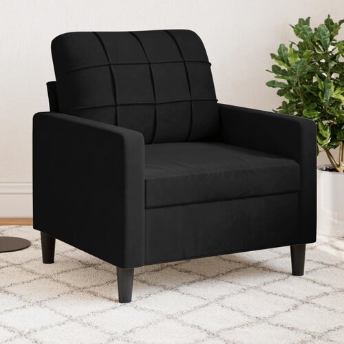 vidaXL Fotelj črn 60 cm žamet Cene
