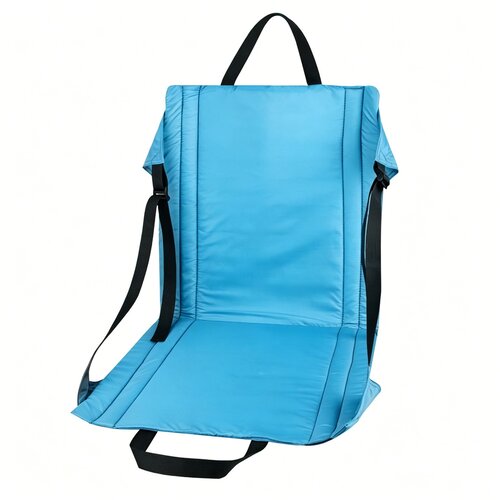 INF Prenosni zložljiv sedež z naslonjalom 44cm, vodoodporen Oxford Blue, (5000326983) Cene