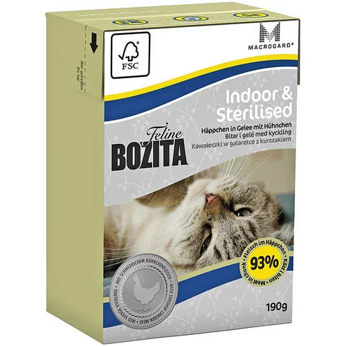 Bozita Feline Tetrapak 12 x 190 g - Indoor & Sterilised