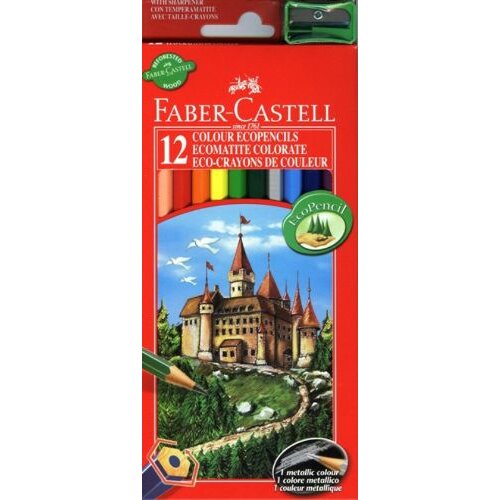 Faber-castell drvene bojice set - 12 boja Slike