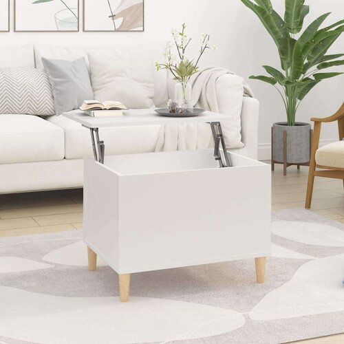  Stolić za kavu bijeli 60 x 44 5 x 45 cm od konstruiranog drva Cijene