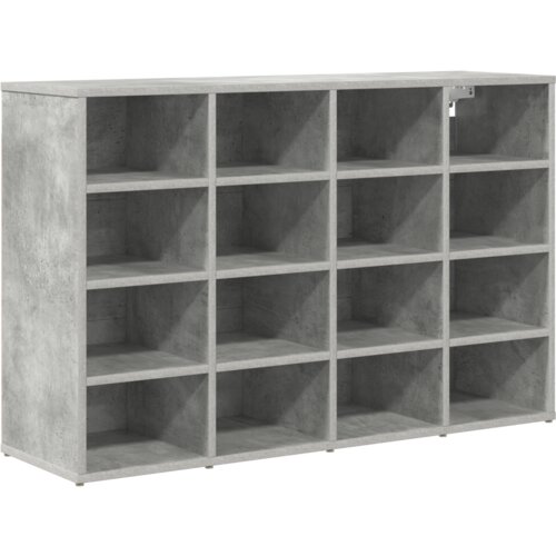 VidaXL ormar za cipele s policom s pohranom betonska siva 52.5 x 30 x 50 cm Slike