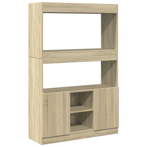 Maison Chic Visoka omara - Komoda - Predalnik sonoma hrast 92x33x140 cm inženirski les, (21719022) Slike