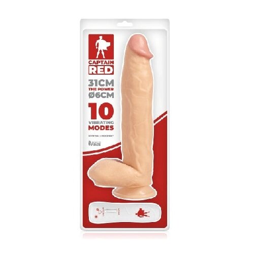  Veliki realistični vibrator | Captain Red 31 cm Cene