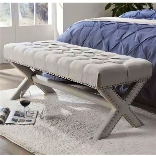 Woody Fashion pelona capraz pouffe 120 - grey grey pouffe Slike