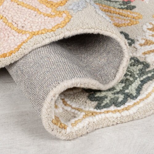 Flair Rugs svetlo rožnata ročno tkana volnena preproga 120x170 cm daphne shaped floral &amp;ndash; Slike