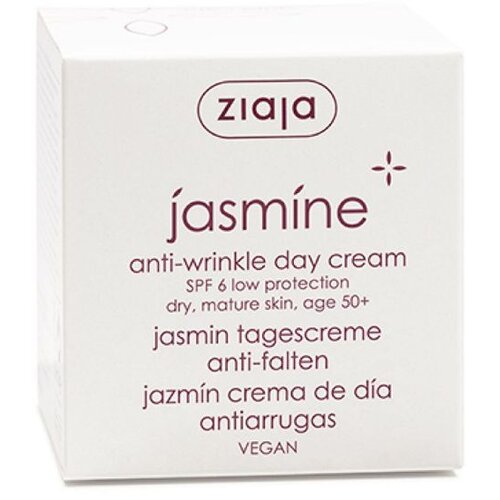 Ziaja Jasmin 50+ dnevna krema protiv bora SPF 6 50ml Slike