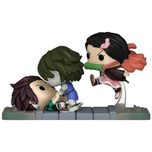 Funko bobble figure anime - demon slayer kimetsu no yaiba pop! - tanjiro &amp;amp; nezuko vs. temple demon Slike