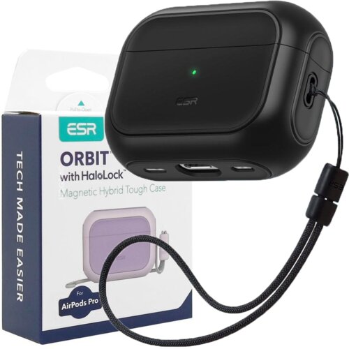 ESR ORBIT HALOLOCK ZA MAGSAFE OVITEK ZA AIRPODS PRO 1/2 ČRN, (22006352) Slike