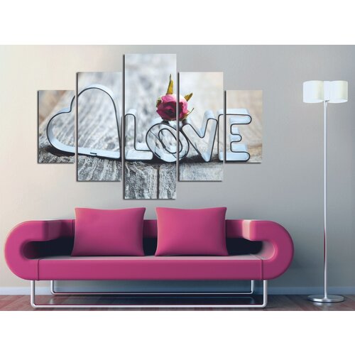  ST093 multicolor decorative mdf painting (5 pieces) Cene