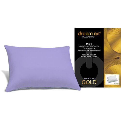 Dream On Smartcel Gold Navlaka za jastuk, Ljubičasta, 70x140 cm Cene