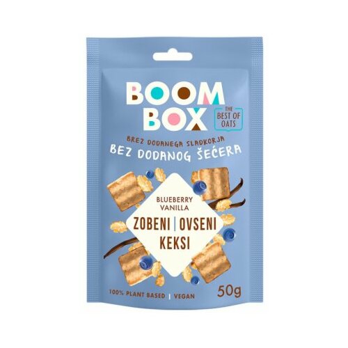 Boom box keks ovseni borovnica i vanila 50G Cene