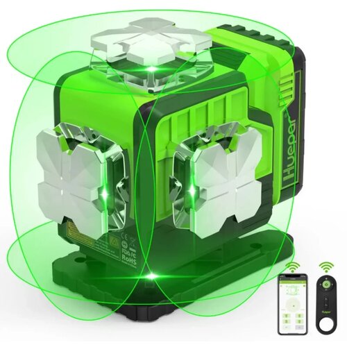  2600mAh 16 line construction green laser level bluetooth + daljinski crni petak Cijene