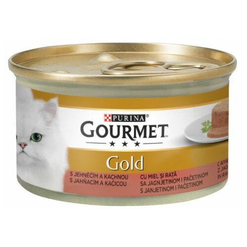 Purina Gourmet Gold Vlažna hrana za mačke jagnjetina i pačetina 85 g Slike