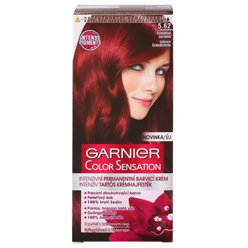 Garnier color Sensation trajna barva za lase 40 ml odtenek 5,62 Intense Precious Garnet
