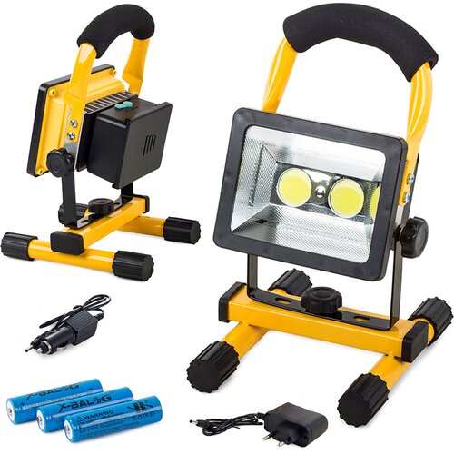 VERKGROUP Prenosni akumulatorski gradbeni LED COB 30W reflektor, (20374451) Cene