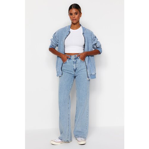 Trendyol Jeans - Blue - Wide leg Slike