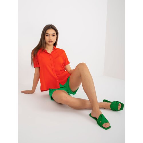 Sublevel Blouse-D73761M11063B-orange Cene