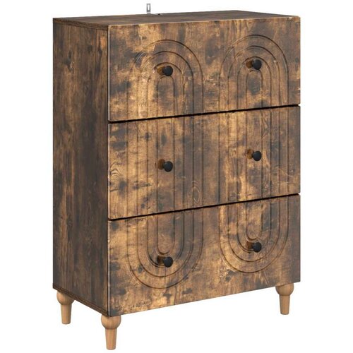  Ormar s ladicama Dimljeni hrast 66 x 34 5 x 90 cm - Dimljeni hrast Cene