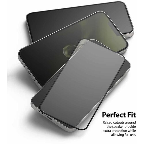 Ringke Invisible Defender ID Full Glass kaljeno staklo puna pokrivenost s okvirom za iPhone 13 mini Slike