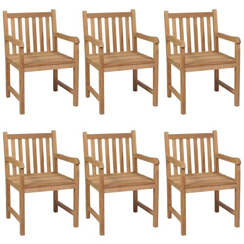  Vrtni blagovaonski set od 7 dijelova 140 x 80 cm masivno tikovino drvo Slike