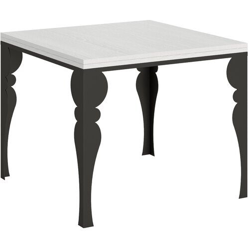Itamoby   Paxon Libra (90x90/180 cm) - bela, barva nog: antracit - preklopna jedilna miza, (20842796) Cene
