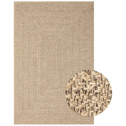 VidaXL Tepih ZIZUR 160 x 230 cm s izgledom jute unutarnji i vanjski Slike