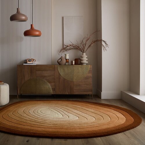 Flair Rugs opečnato oranžna volnena preproga 200x290 cm puddle ombre wool &amp;ndash; Slike