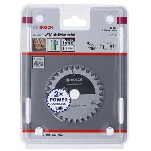 Bosch standard for multi material list kružne testere za akumulatorske testere 85x1.5/1x15 T30 2608837752/ 85x1.5/1x15 T30 Cene
