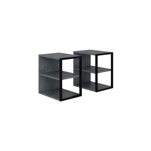 Hanah home Pomoćni sto Echo, 30x45x42 cm, Crni Slike