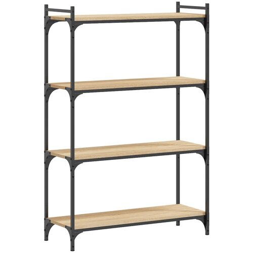 Maison Chic Knjižna omara - Knjižni regal 4-nadstropna sonoma hrast 80x30x120 cm inž. les, (21725594) Slike
