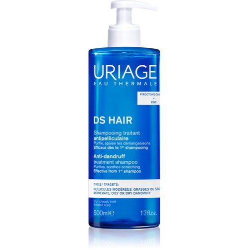 Uriage DS HAIR Anti-Dandruff Treatment Shampoo &amp;scaron;ampon proti prhljaju za razdraženo lasi&amp;scaron;če 500 ml Slike