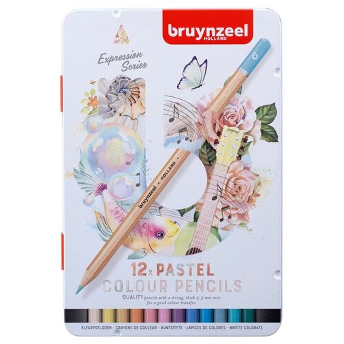Olovke u boji Bruynzeel pastelne nijanse 12 kom Slike